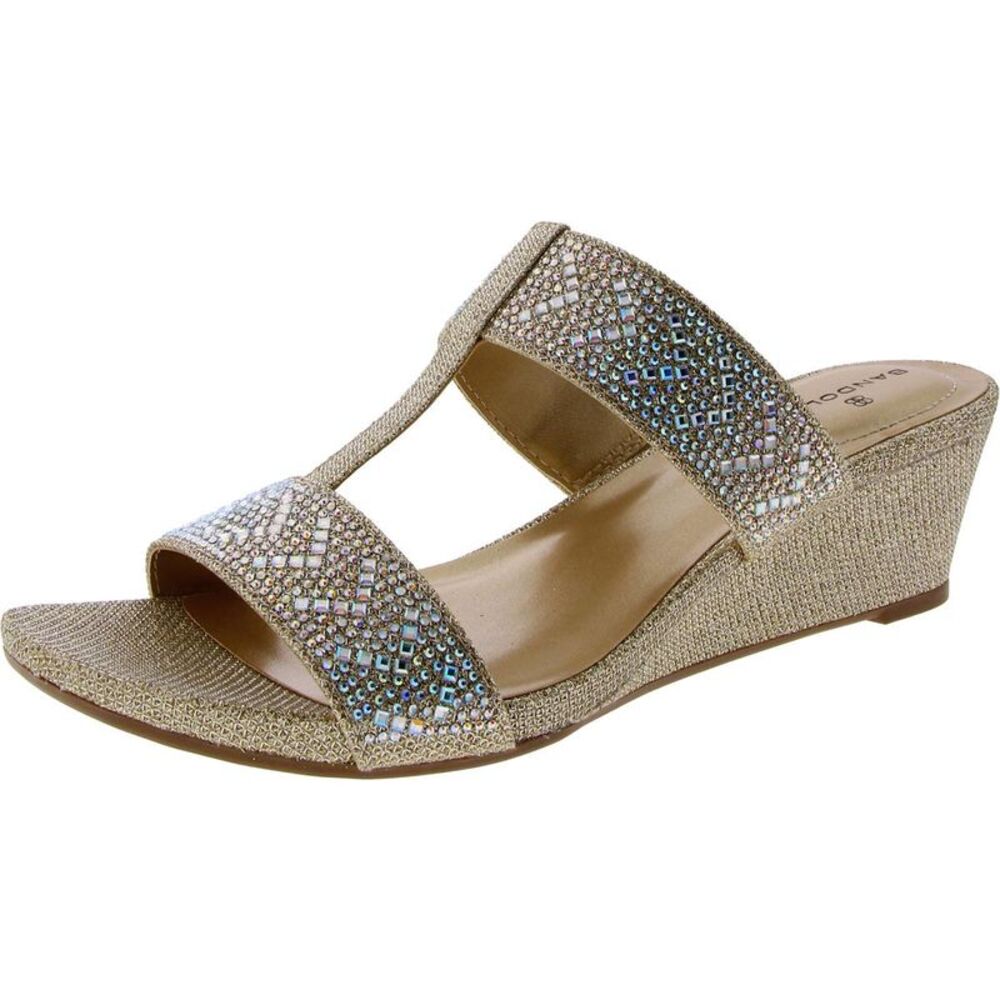 Bandolino Gold Wedge Sandals